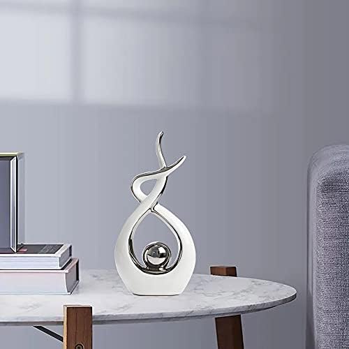 Norrclp Modern Abstract Art Ceramic Statue Decor Centerpiece