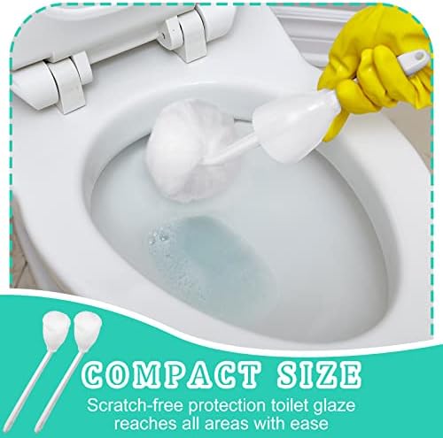 Eaasty 8 Pcs Toilet Bowl Brush with Holder