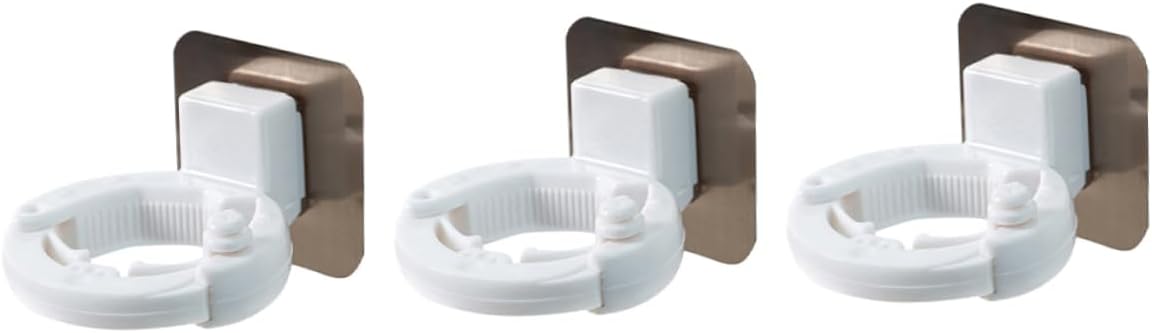 PRETYZOOM 3Pcs Wall Mounted Shower Gel Holder