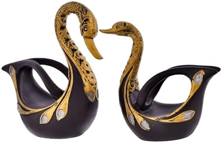 ShubhEnterprisesUS Swan Pair Sculpture for Home Decor Showpiece