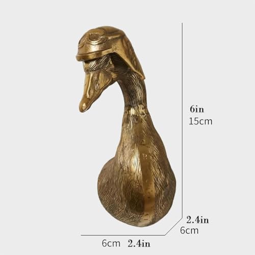 Maytopia 3D Resin Animal Head Wall Sculpture Duck