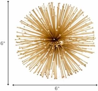 Modern Day Accents 5067 Gold Sphere Decor 6 Inch