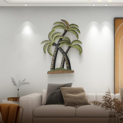 Aixinhai Palm Tree Metal Wall Art Tropical Decor