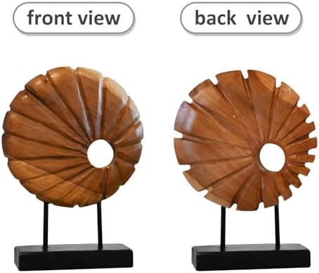 Teak Sculpture Home Dcor with Base 138x98x35