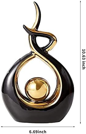 Norrclp Ceramic Abstract Art Statue for Home Decor