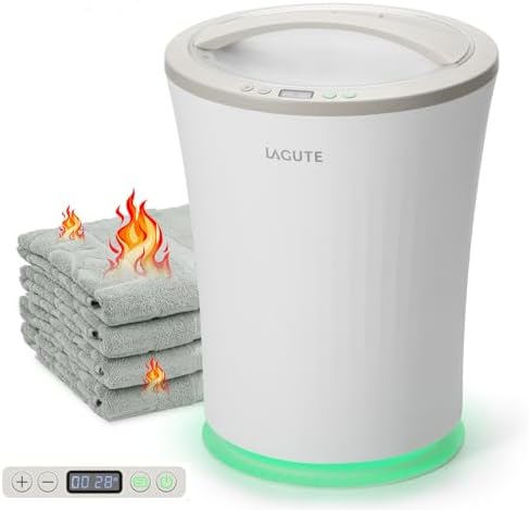 Lagute Towel Warmers Bucket with 24H Delay RGB Light