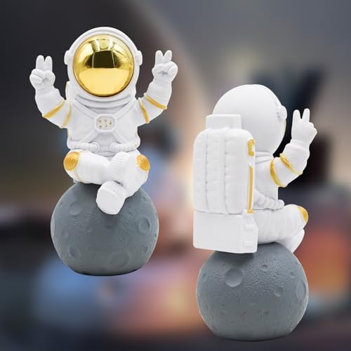 Oooct Astronaut Statue Decor - 29 Inch Resin Figurine