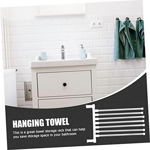 NUOBESTY 1Set Wall Mounted Towel Rack with Stainless Steel Design