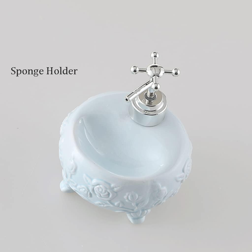 Farmhouse Ceramic Soap Dispenser 350Ml 118Oz Countertop Pump