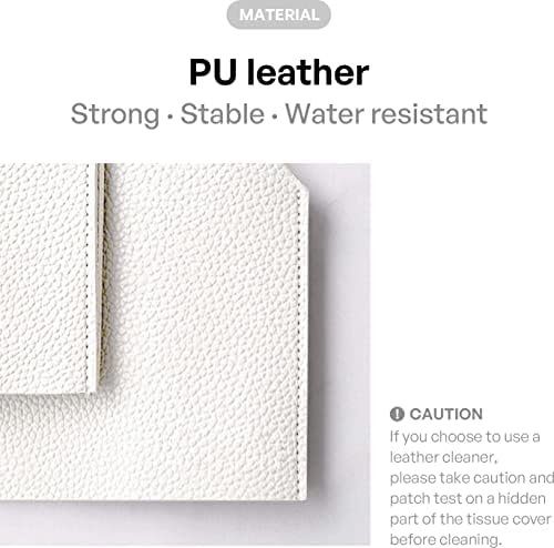 Carrotez Tissue Box Cover - Modern PU Leather Square Holder