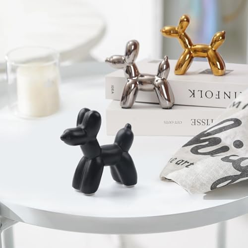 Notakia Balloon Dog Ceramic Statue Home Decor