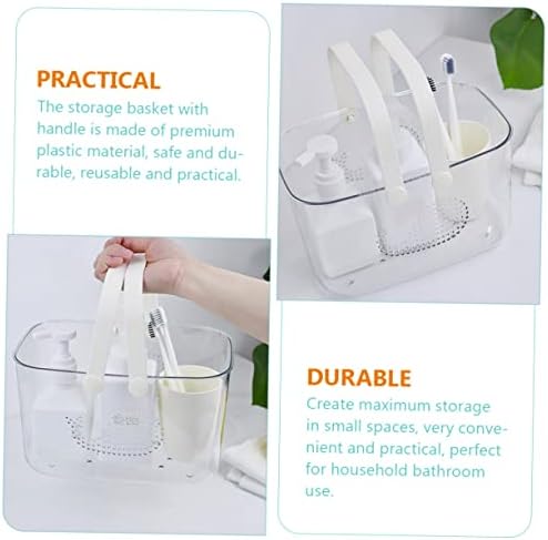 HEALLILY Portable Plastic Shower Basket with Handle