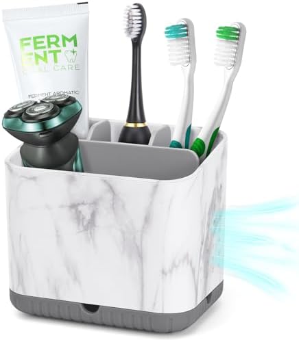 PARKMANI Toothbrush Holder Grey Marble Grain