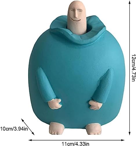 Funny Smiling Middle Finger Statue Desk Decor