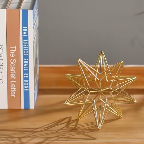 MOCOME 7 Inch Gold Decorative Sphere Sculpture