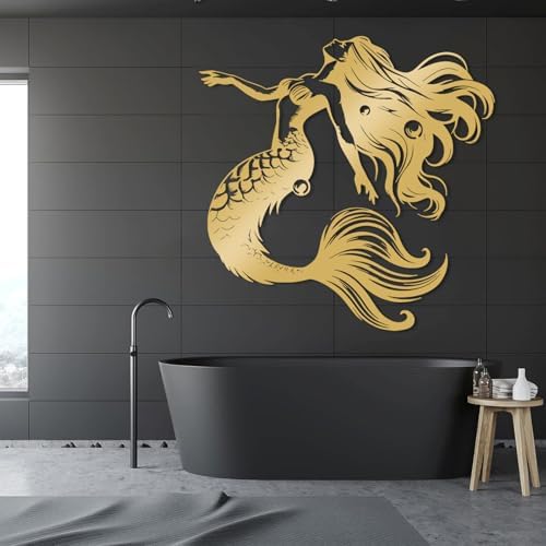 LARNT Mermaid Metal Wall Sculpture 39x39 1