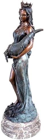 Kunst Ambiente Large Bronze Goddess of Luck Statue