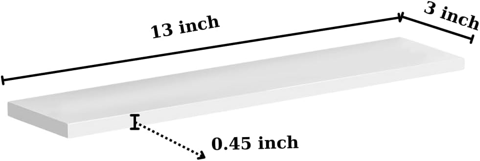 ASIDECOR Medicine Cabinet Replacement Shelves White 13 Inch