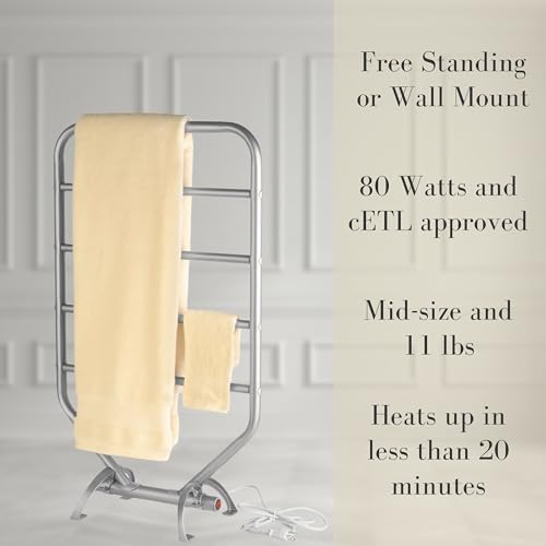Warmrails Traditional Towel Warmer 34-Inch Chrome Frame