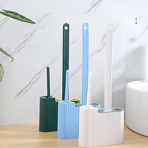Sturdy Silicone Toilet Brush with Wall Mount