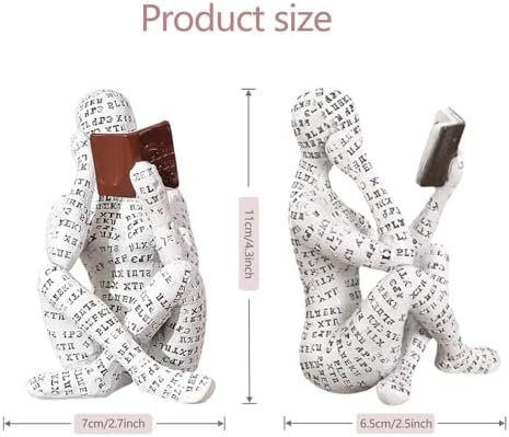 Modern Reading Woman Figurine - Calm Home Decor Statue