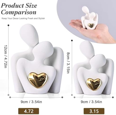 XMGZQ Mini Hugging Couple Statue for Home Decor 1