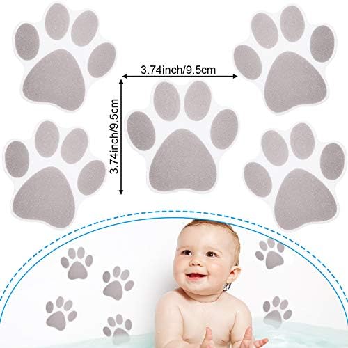 Mudder Non Slip Bathtub Stickers for Safety and Style Gray