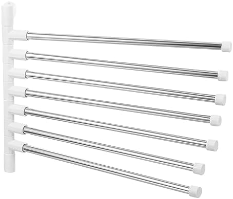 NUOBESTY 1Set Wall Mounted Towel Rack with Stainless Steel Design