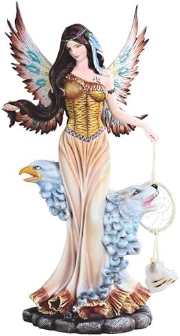 ICE ARMOR 18 H Indian Fairy with Animal Spirits Statue