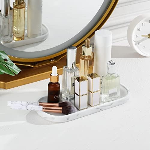 Luxspire Marble Bathroom Vanity Tray 10in