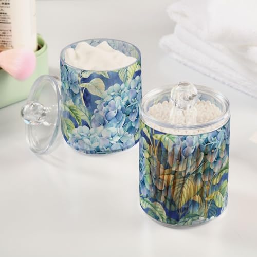 Fustylead Vibrant Blue Hydrangea Canister Set
