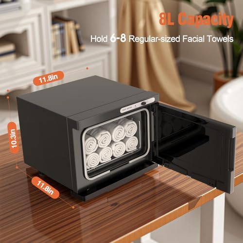 Utenzi Towel Warmer Cabinet 8L Hot Towel Heater for Spa and Salon