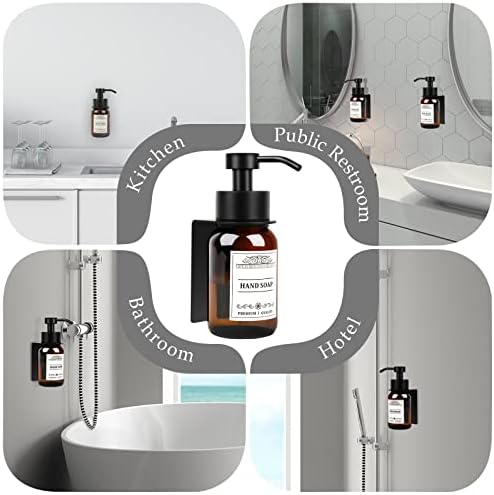Nobtou 85oz Glass Soap Dispenser 2 Pack - Brown 1