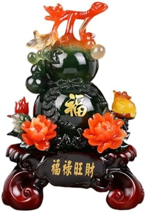 Feng Shui Wealth Jade Gourd Statue - 829