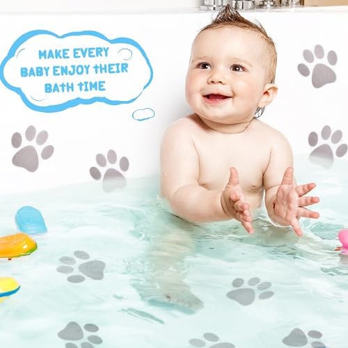 Mudder Non Slip Bathtub Stickers for Safety and Style Gray