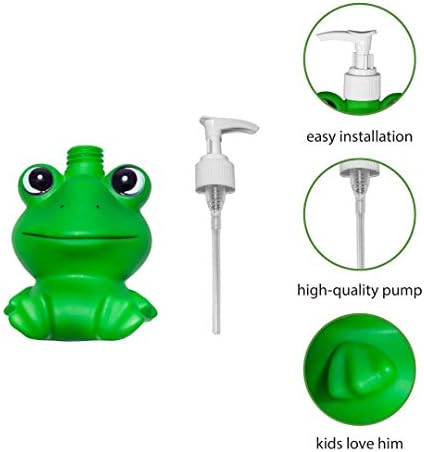 GoFika Vinyl Frog Soap Dispenser 118oz Refillable