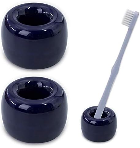Airmoon Mini Ceramics Toothbrush Holder Pack of 2