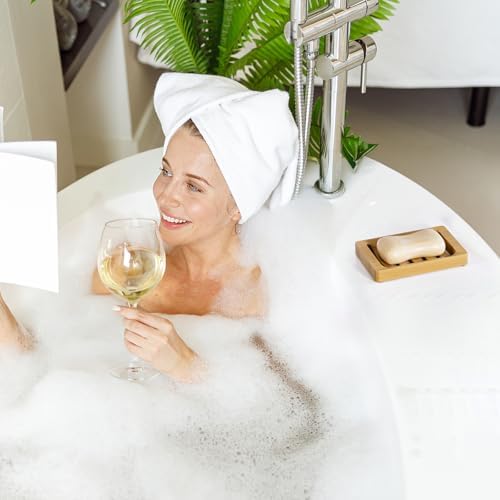 AmazerBath Bamboo Soap Dish 2 Pack