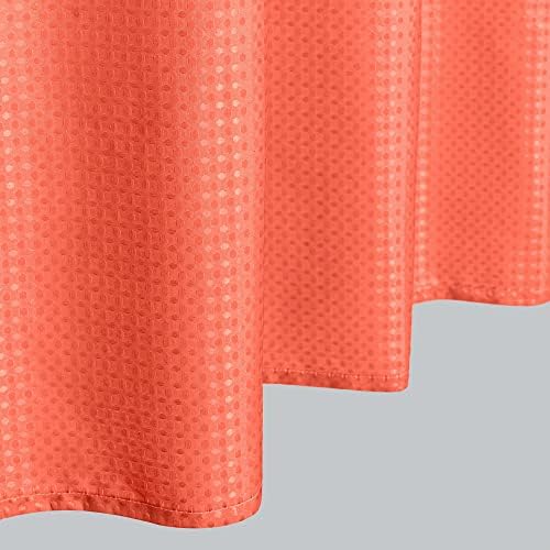 MrsNaturall Peach Ombre Shower Curtain Set 1
