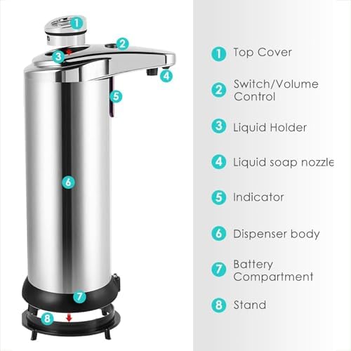 Automatic Soap Dispenser with 3 Levels and Infrared Sensor 1