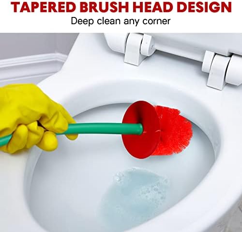 Tofficu Toilet Brush Holder - Cherry Shaped Bathroom Cleaner Set