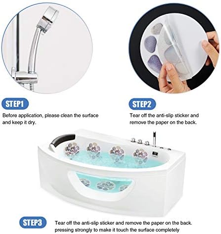 Secopad Non-Slip Bathtub Stickers with Premium Scraper