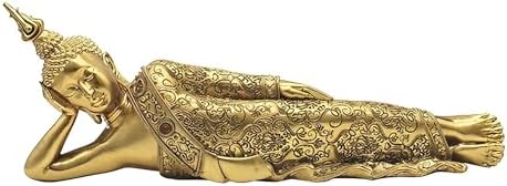 ICE ARMOR 14 W Gold Reclining Buddha Statue 1
