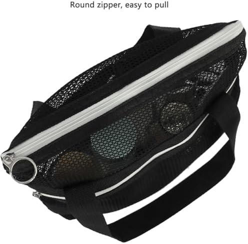 GYEUKHAM Mesh Shower Caddy Quick Dry Portable Toiletry Organizer Black