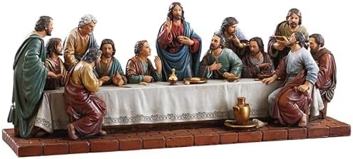 Christian Home Dcor Last Supper Figurine 15-Inch Resin Statue