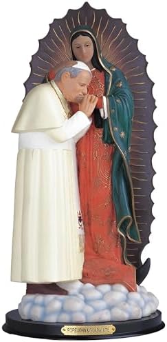 ICE ARMOR 12 H John Paul II with Our Lady of Guadalupe Figurine Decoration