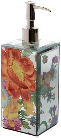 MacKenzie-Childs Pump Dispenser with Flower Design