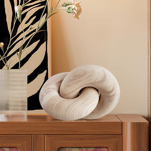 2 Link Decorative Wooden Chain - Boho Rustic Living Room Dcor