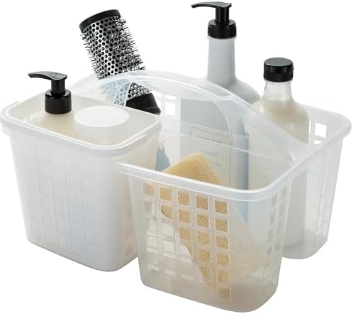 Bath Bliss 2 in 1 Portable Shower Caddy with Drain Holes