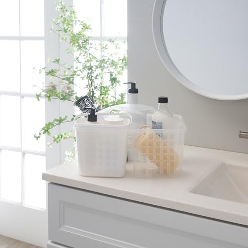 Bath Bliss 2 in 1 Portable Shower Caddy with Drain Holes